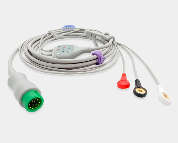 Cable de ECG pieza completa para Hospitech. Ref SG3197S
